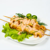 Шашлычок из кальмаров